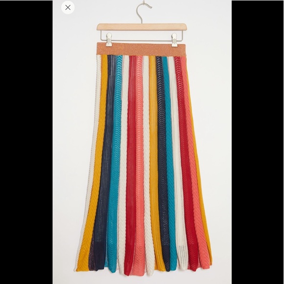 Anthro Farm Rio Jimena Knit Maxi Skirt M - Picture 2 of 10